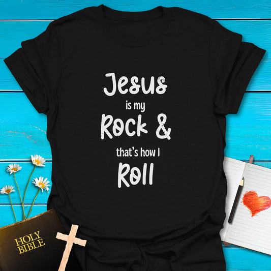 T-Shirt Black / S Rock and Roll T-Shirt (Grunge effect) Echo Kindness Printify