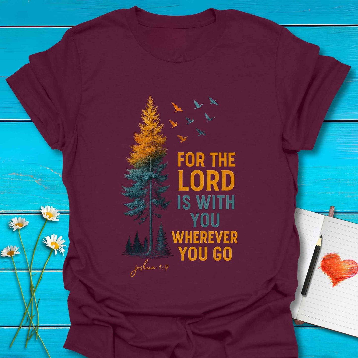 T-Shirt Maroon / S Rooted Faith T-Shirt Echo Kindness Printify