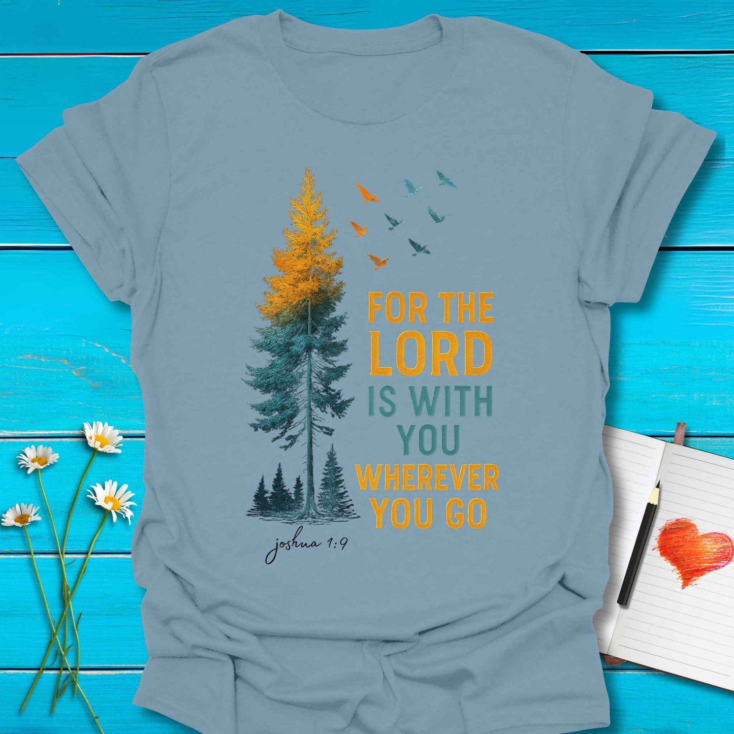 T-Shirt Stone Blue / S Rooted Faith T-Shirt Echo Kindness Printify