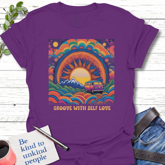 T-Shirt Purple / S Self-Love Cruiser Echo Kindness Printify