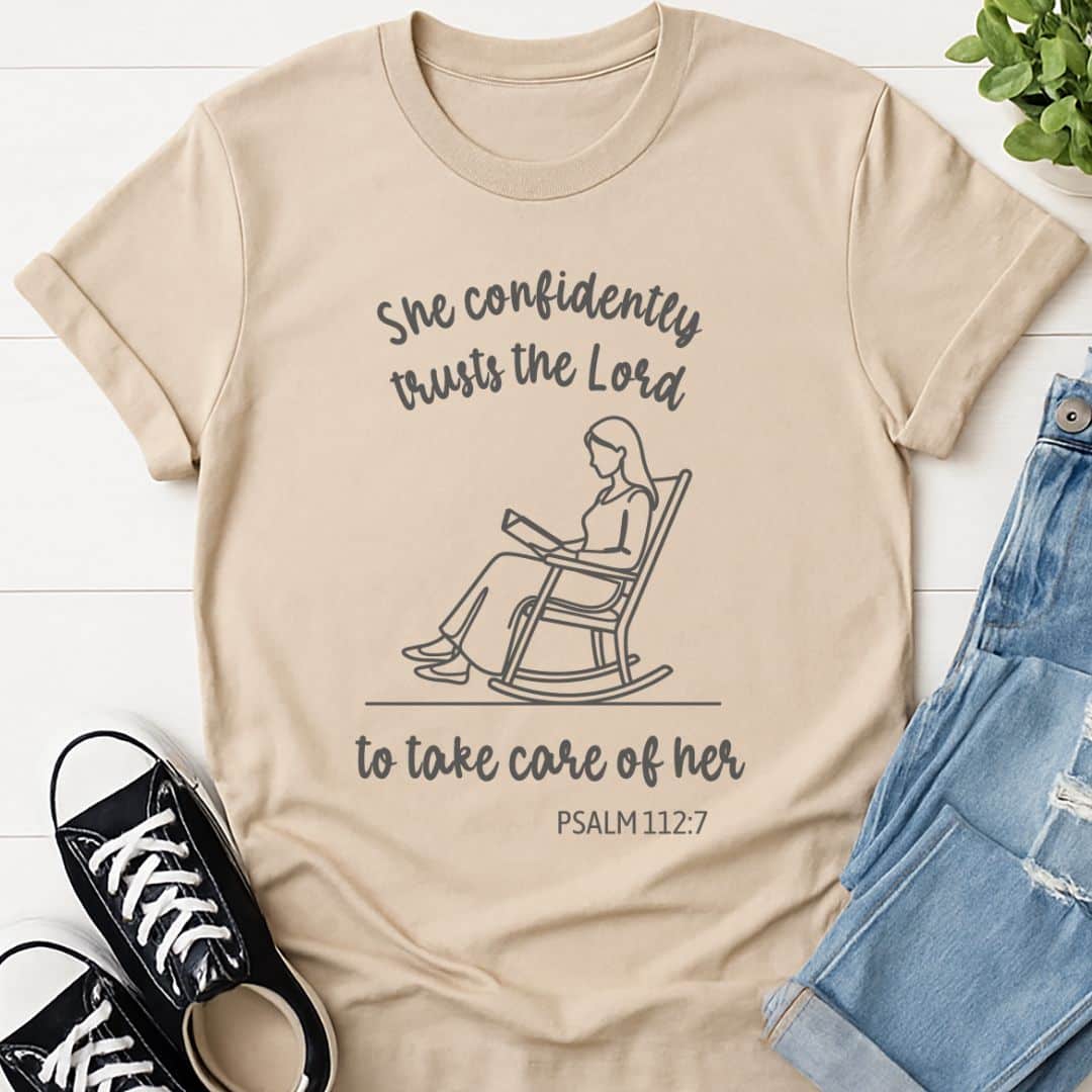 T-Shirt Sand / S She Trusts the Lord T-Shirt Echo Kindness