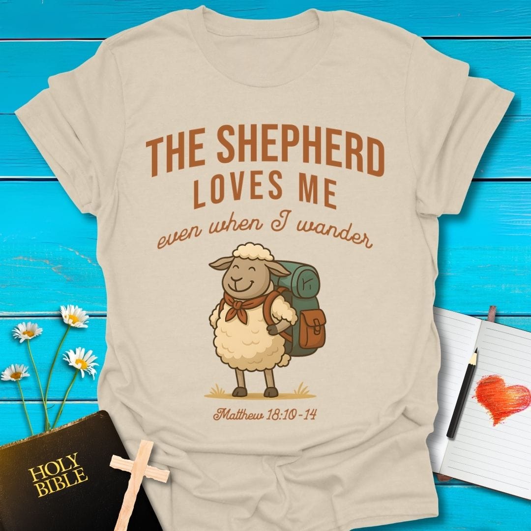 T-Shirt Natural / S Shepherd Loves Me T-Shirt Echo Kindness Printify