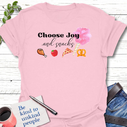 T-Shirt Light Pink / S Snack Your Joy T-Shirt Echo Kindness Printify