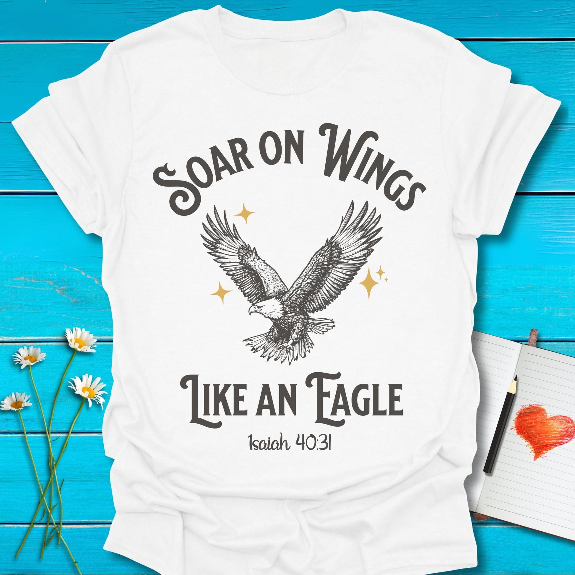 T-Shirt White / S Soar on Wings T-Shirt Echo Kindness Printify