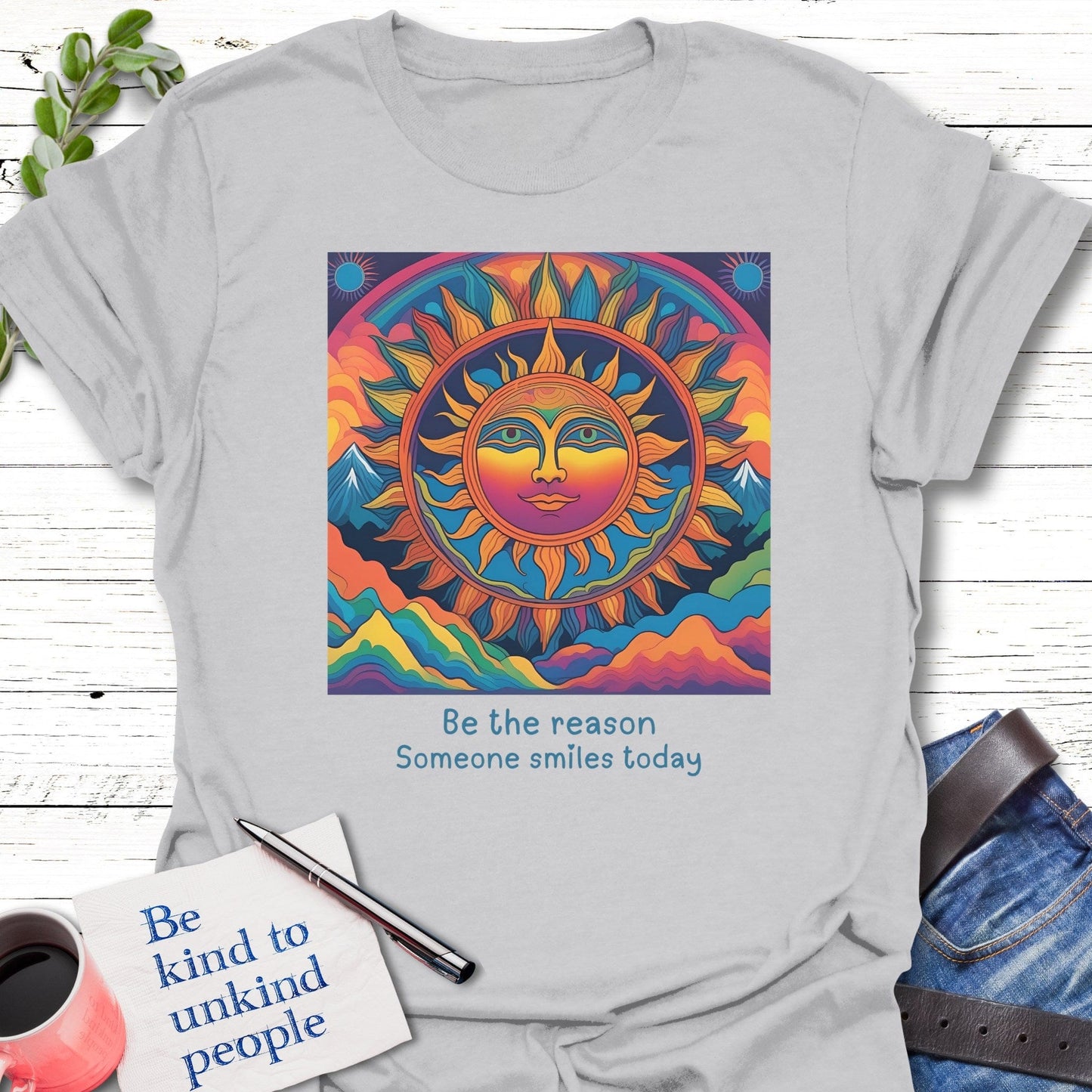 T-Shirt Ice Grey / S Spark a Smile T-Shirt Echo Kindness Printify