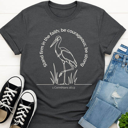 T-Shirt Graphite Heather / S Stand Firm T-Shirt Echo Kindness