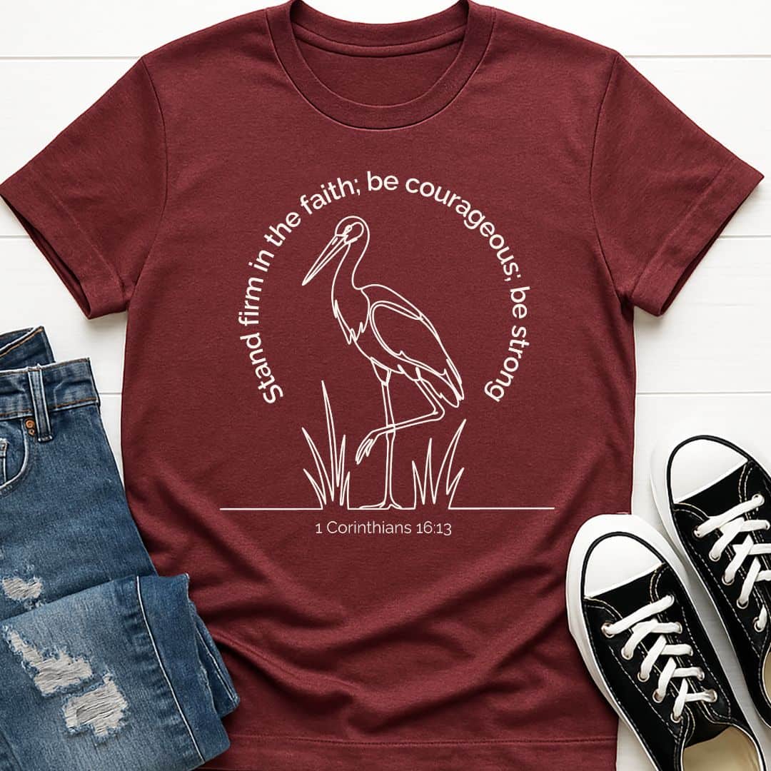 T-Shirt Heather Maroon / S Stand Firm T-Shirt Echo Kindness