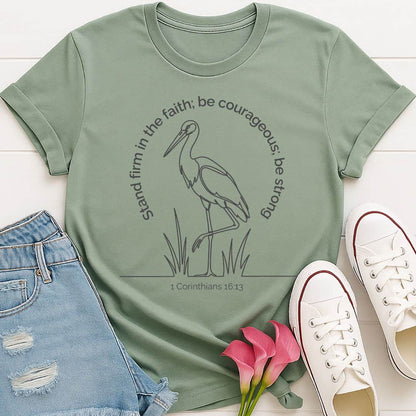 T-Shirt Sage / S Stand Firm T-Shirt Echo Kindness