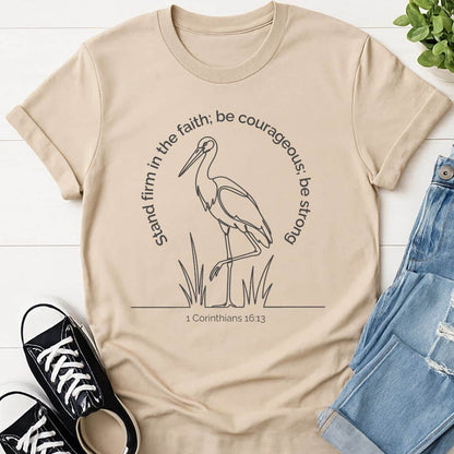 T-Shirt Sand / S Stand Firm T-Shirt Echo Kindness
