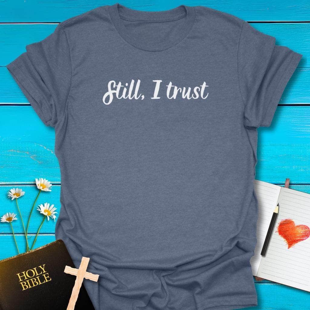 T-Shirt Heather indigo / S Still I Trust T-Shirt Echo Kindness
