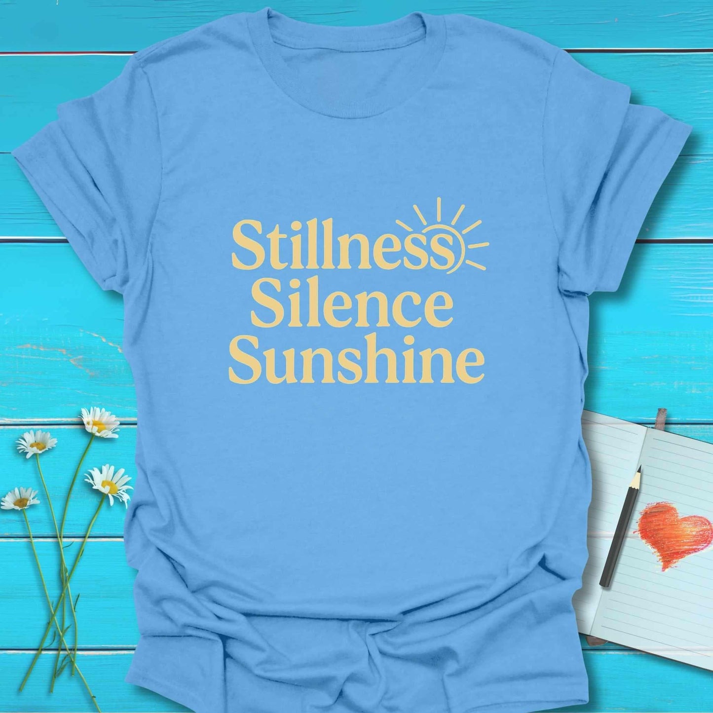 T-Shirt Carolina Blue / S Still Sunny T-Shirt Echo Kindness Printify