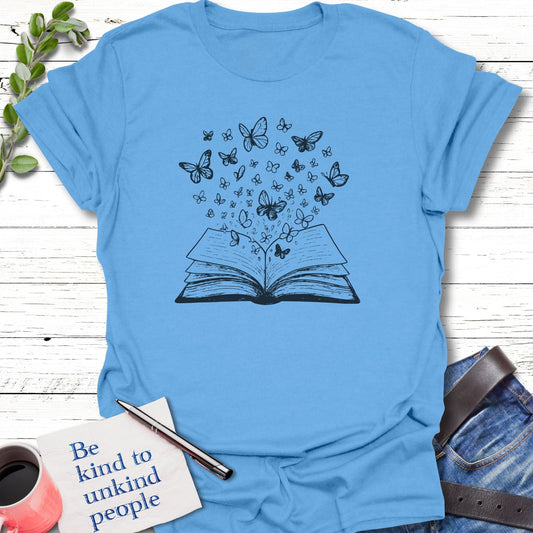 T-Shirt Carolina Blue / S Story Wings T-Shirt Echo Kindness Printify