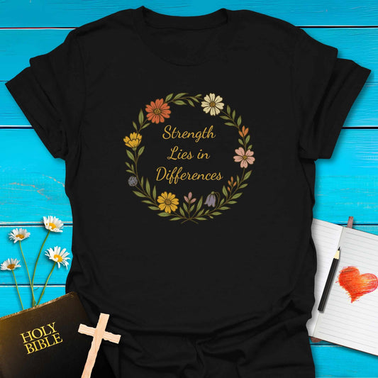 T-Shirt Black / S Strength T-Shirt Echo Kindness Printify