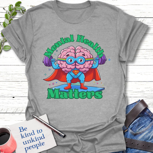 T-Shirt Sport Grey / S Super Mind Matters T-Shirt Echo Kindness Printify