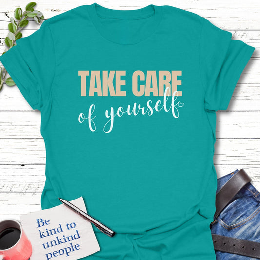 T-Shirt Jade Dome / S Take Care You T-Shirt Echo Kindness Printify