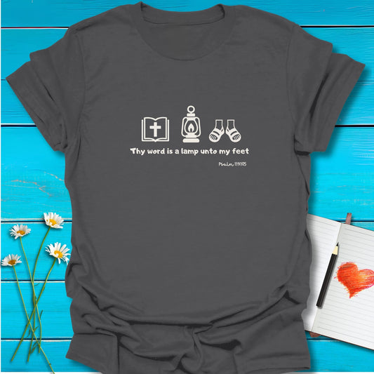 T-Shirt Charcoal / S Thy Word T-Shirt Echo Kindness Printify