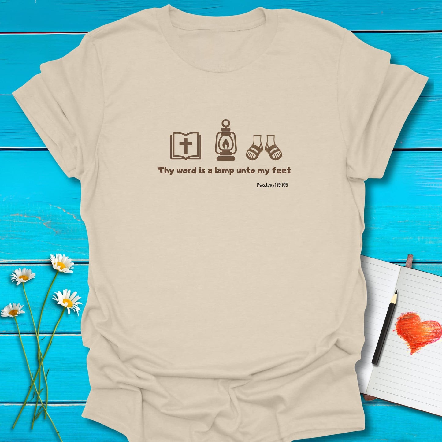 T-Shirt Natural / S Thy Word T-Shirt Echo Kindness Printify