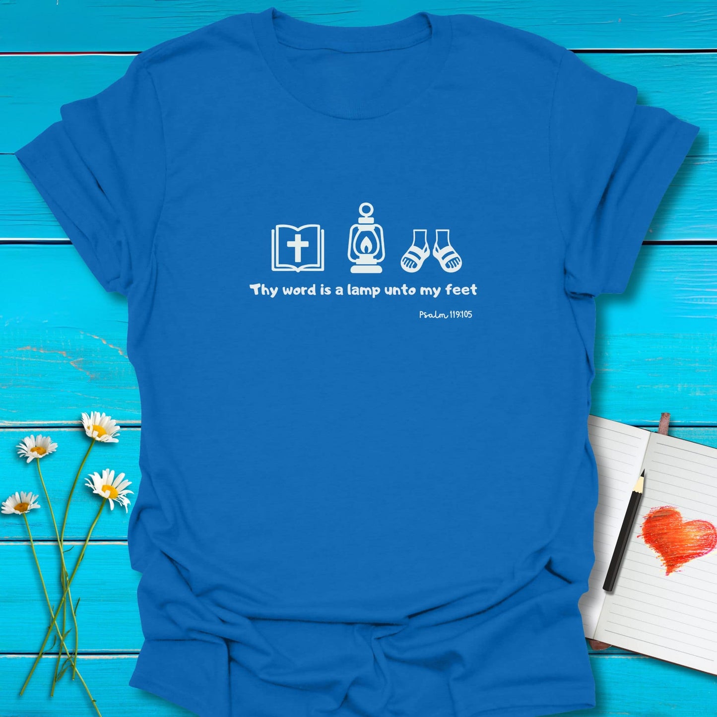 T-Shirt Royal / S Thy Word T-Shirt Echo Kindness Printify