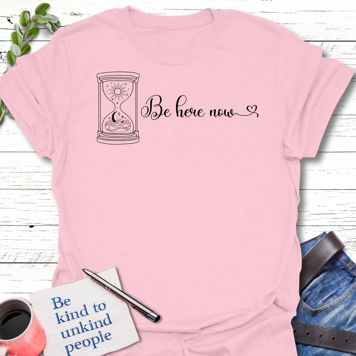 T-Shirt Light Pink / S Timeless Presence T-Shirt Echo Kindness Printify