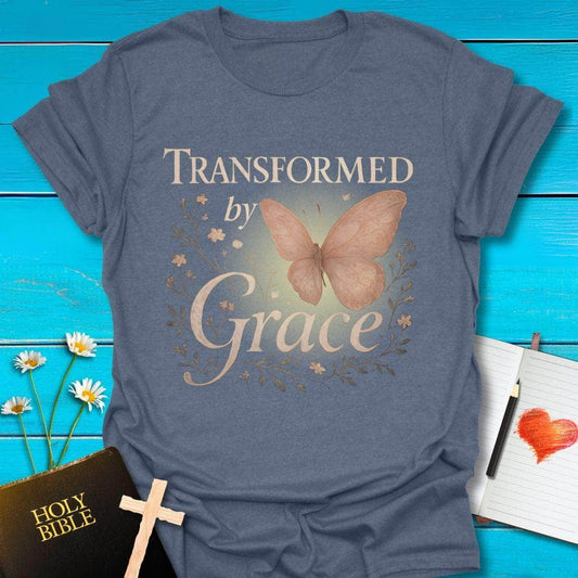 T-Shirt Heather indigo / S Transformed by Grace T-Shirt Echo Kindness