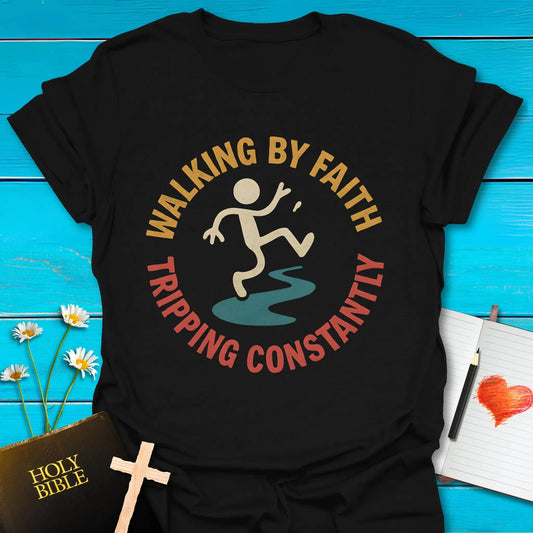 T-Shirt Black / S Tripping Constantly T-Shirt Echo Kindness Printify