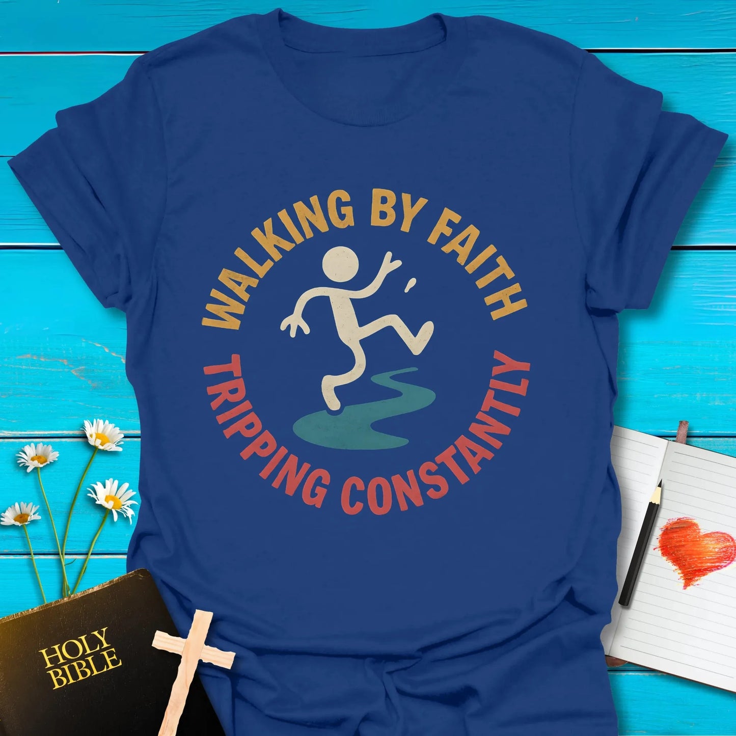 T-Shirt Metro Blue / S Tripping Constantly T-Shirt Echo Kindness Printify