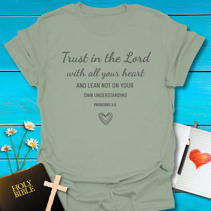 T-Shirt Sage / S Trust the Lord T-Shirt Echo Kindness Printify