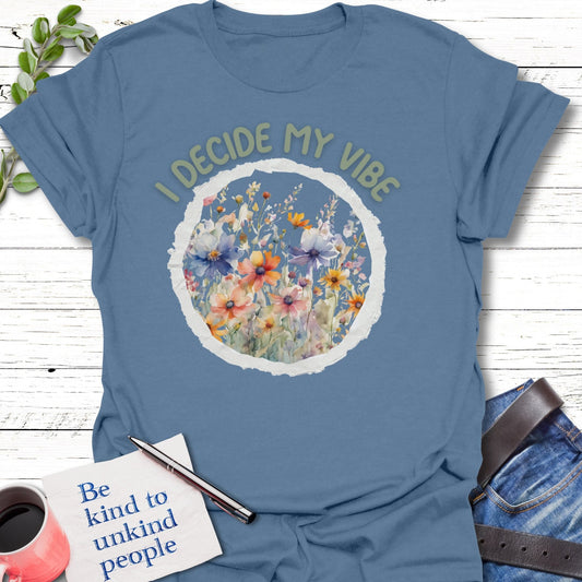 T-Shirt Indigo Blue / S Vibe Creator T-Shirt Echo Kindness Printify