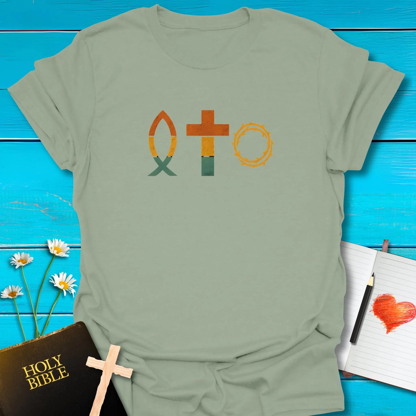 T-Shirt Sage / S Vintage Icons T-Shirt Echo Kindness Printify