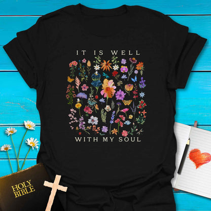 T-Shirt Black / S Well Soul T-Shirt Echo Kindness Printify