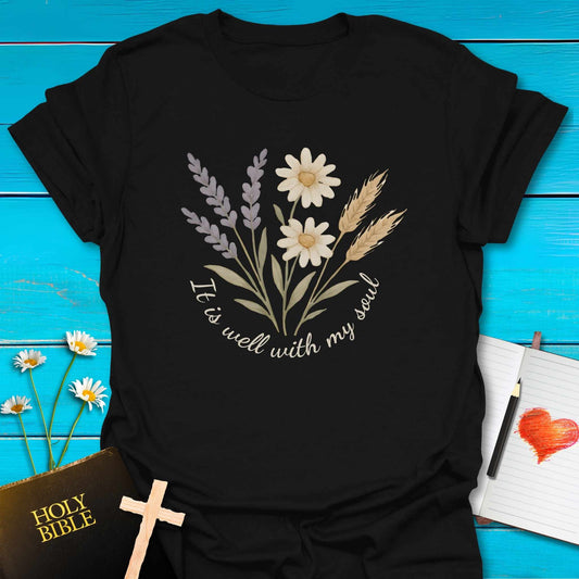 T-Shirt Black / S Well Soul T-Shirt Echo Kindness Printify