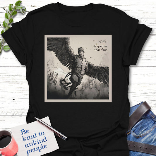 T-Shirt Black / S Wings of Hope T-Shirt Echo Kindness Printify