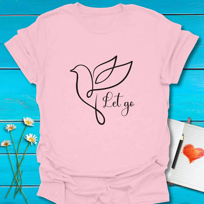 T-Shirt Light Pink / S Wings of Release T-Shirt Echo Kindness Printify