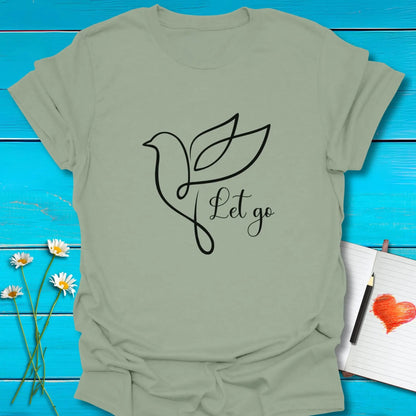 T-Shirt Sage / S Wings of Release T-Shirt Echo Kindness Printify