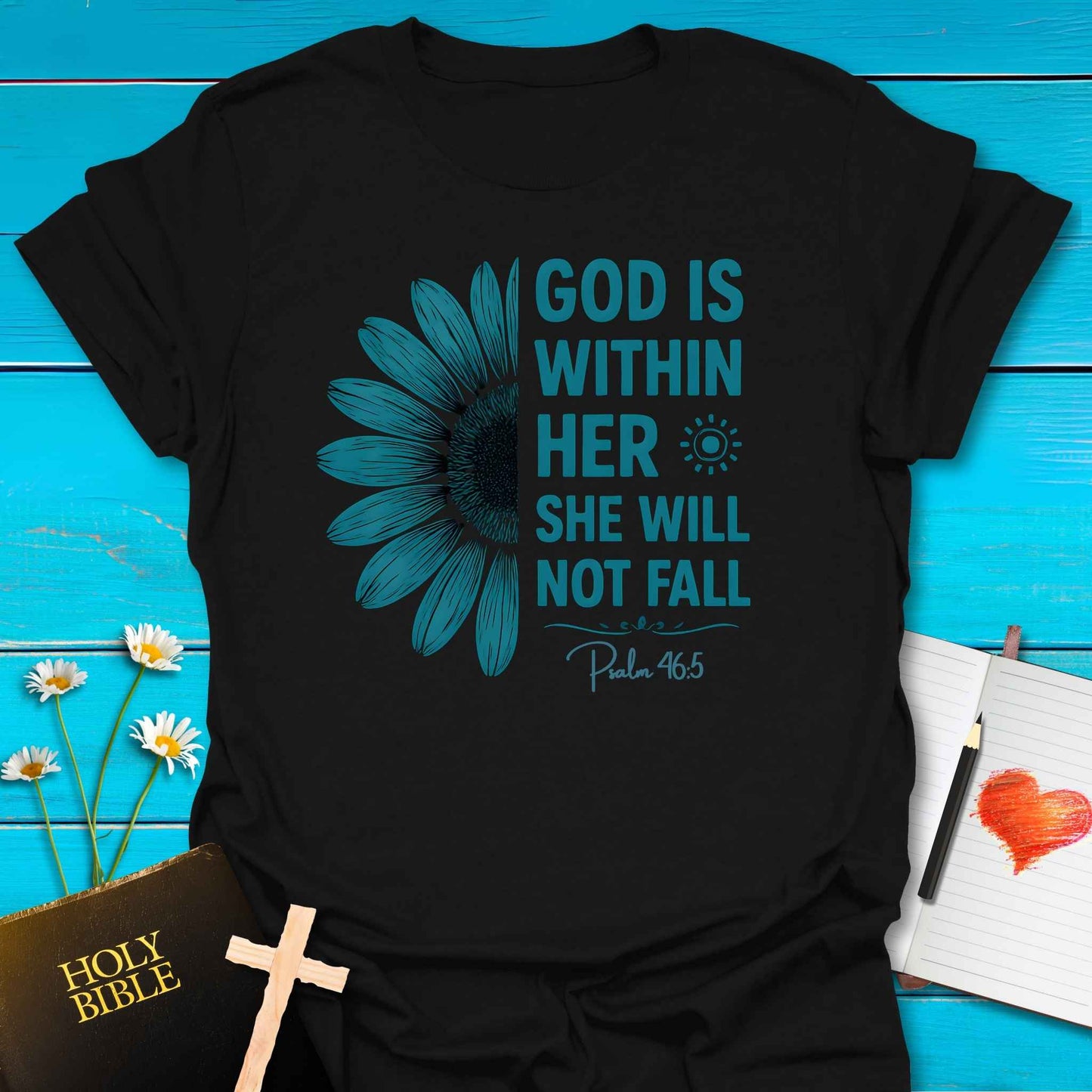 T-Shirt Black / S Within Her T-Shirt Echo Kindness Printify