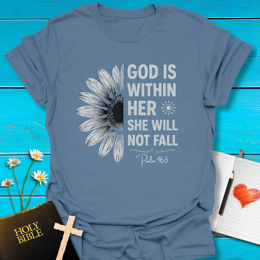 T-Shirt Indigo Blue / S Within Her T-Shirt Echo Kindness Printify
