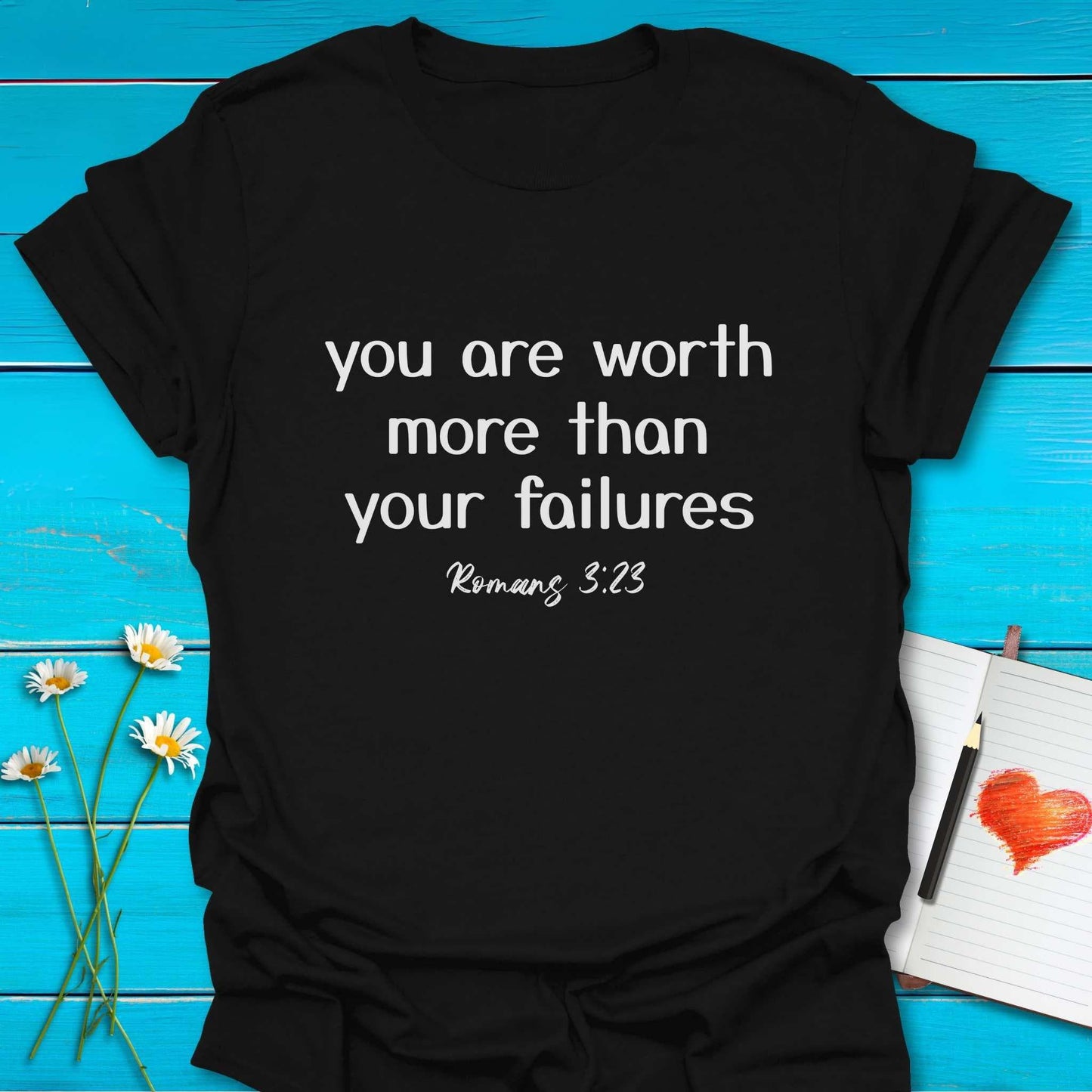T-Shirt Black / S Worth More T-Shirt Echo Kindness Printify